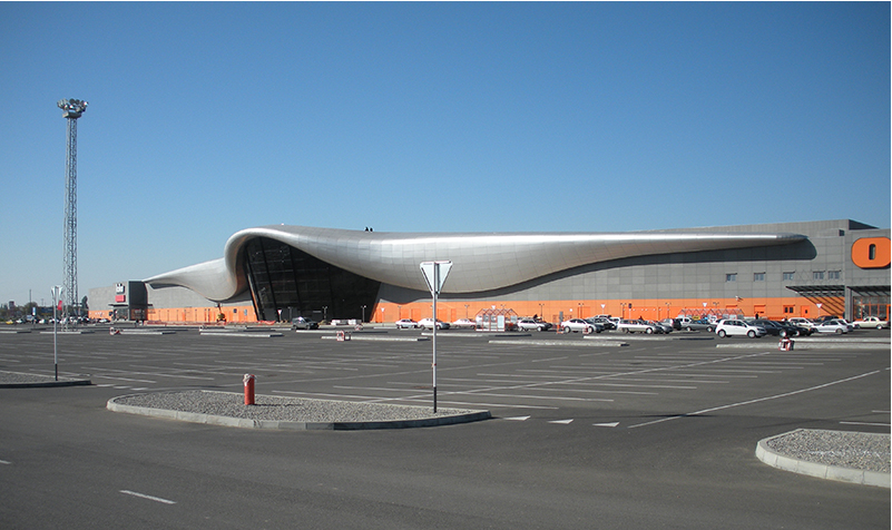 OZ shopping mall in Russia project featuring Shunhui sintered stone